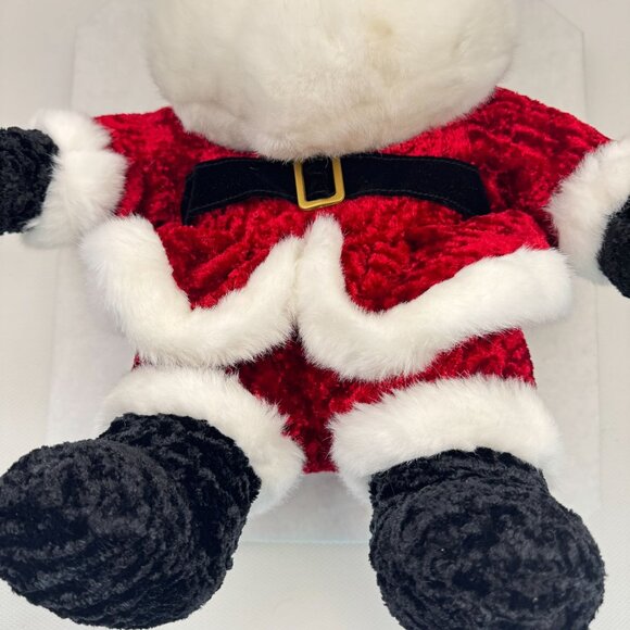 Vtg Main Joy Santa Claus Plush Stuffed Toy Red White Outfit Hat Pom 22" Soft - Picture 6 of 15
